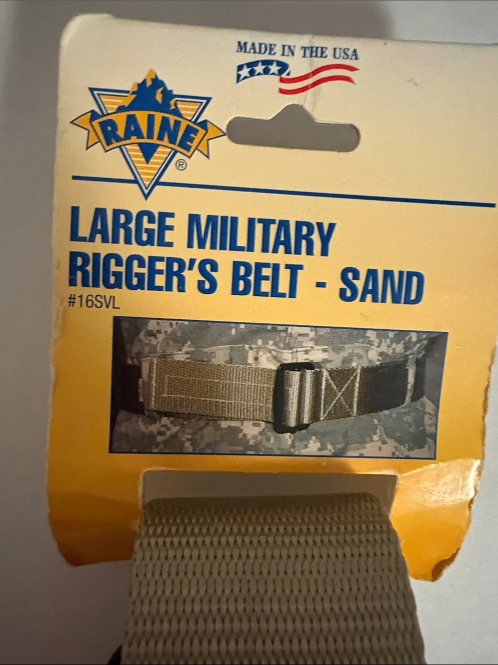 SKYE by Infinity Raine Large Military Rigger's Belt - Sand